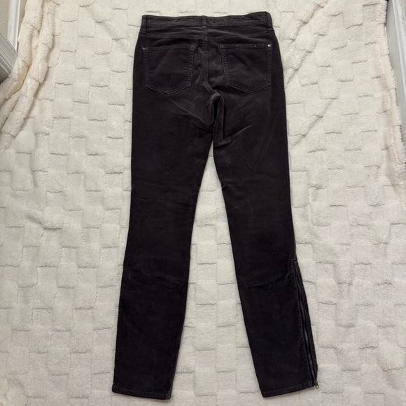 Anthropologie Pilcro Size 27 Tall Gray Corduroy Mid Rise Stet Pants Skinny Jeans - Picture 3 of 6
